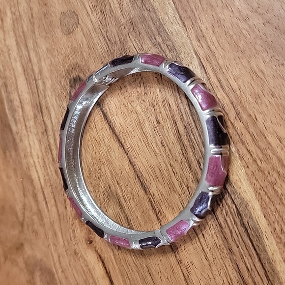 Apt.9 Purple Mauve Enamel Clamper Bracelet - Picture 2 of 7